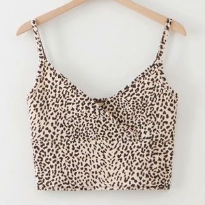 Cheetah crop top